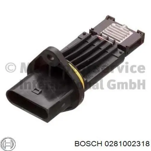 0281002318 Bosch sensor de flujo de aire/medidor de flujo (flujo de aire masibo)