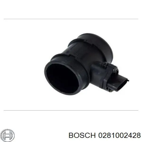 0281002428 Bosch sensor de flujo de aire/medidor de flujo (flujo de aire masibo)