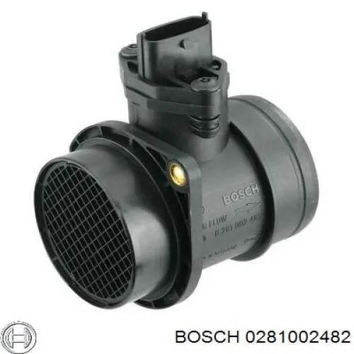 0281002482 Bosch sensor de flujo de aire/medidor de flujo (flujo de aire masibo)