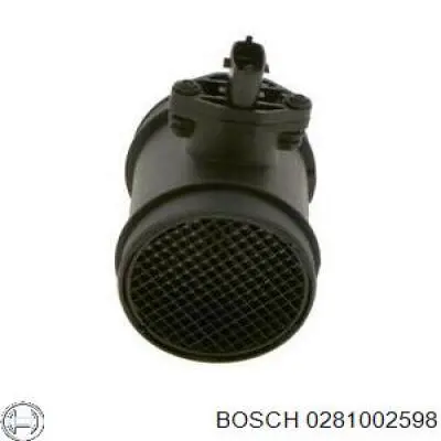 0281002598 Bosch sensor de flujo de aire/medidor de flujo (flujo de aire masibo)