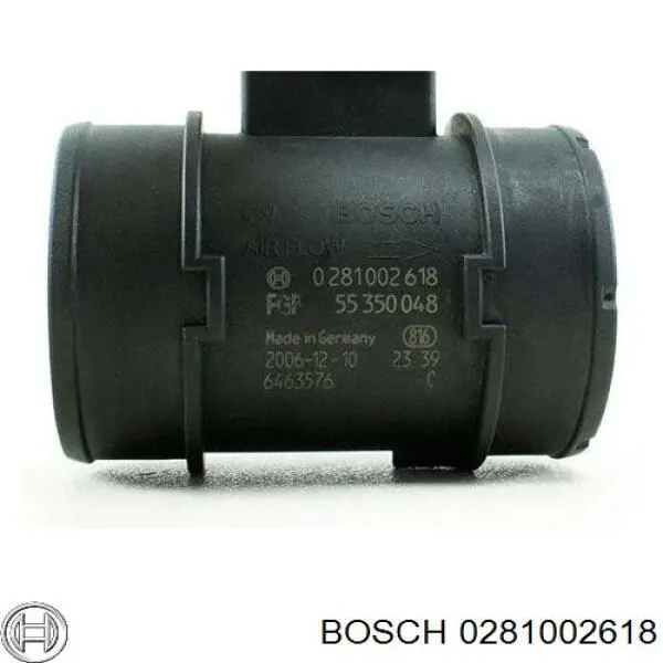 0281002618 Bosch sensor de flujo de aire/medidor de flujo (flujo de aire masibo)