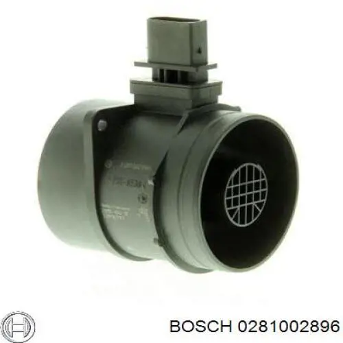 0281002896 Bosch sensor de flujo de aire/medidor de flujo (flujo de aire masibo)