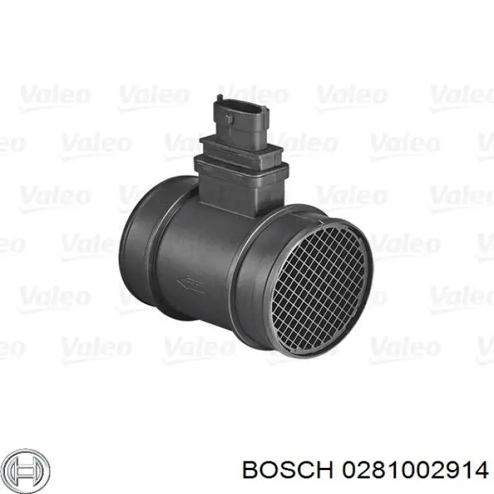 0281002914 Bosch sensor de flujo de aire/medidor de flujo (flujo de aire masibo)