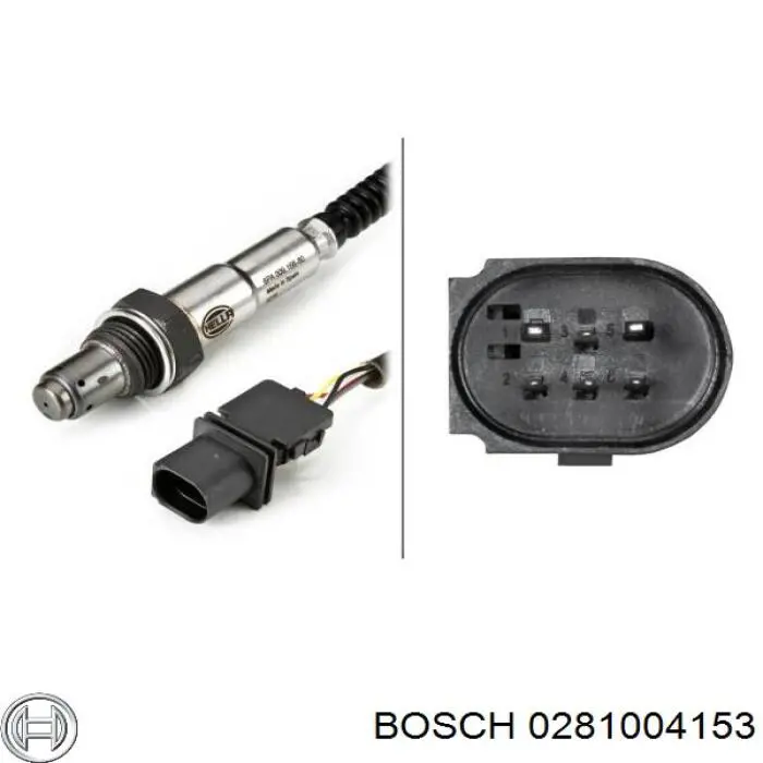 0281004153 Bosch sonda lambda sensor de oxigeno para catalizador