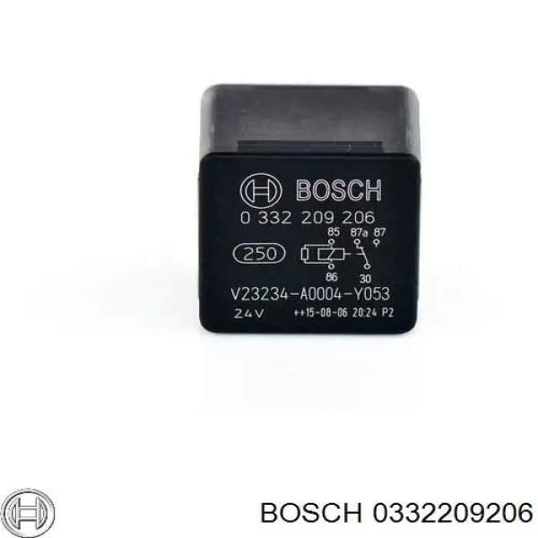 0332209206 Bosch relé, piloto intermitente