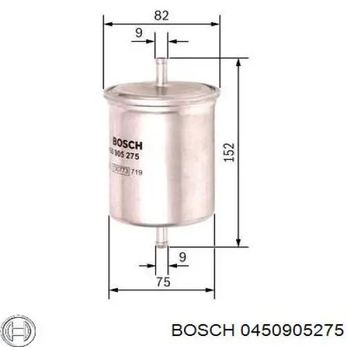 0450905275 Bosch filtro combustible