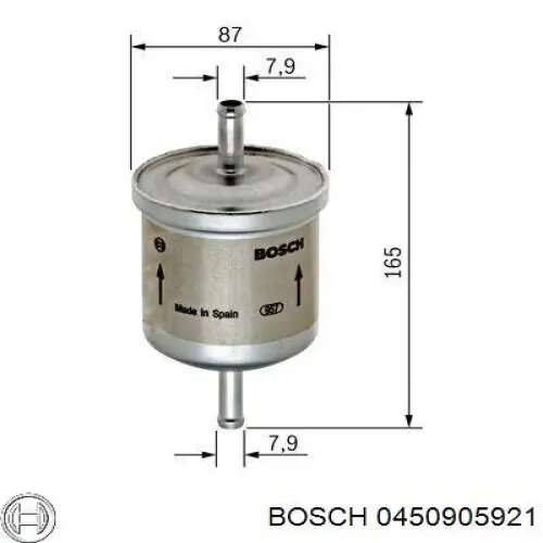 0450905921 Bosch filtro combustible