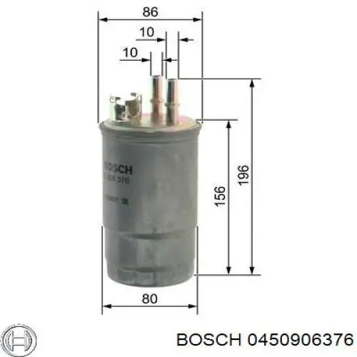 0450906376 Bosch filtro combustible