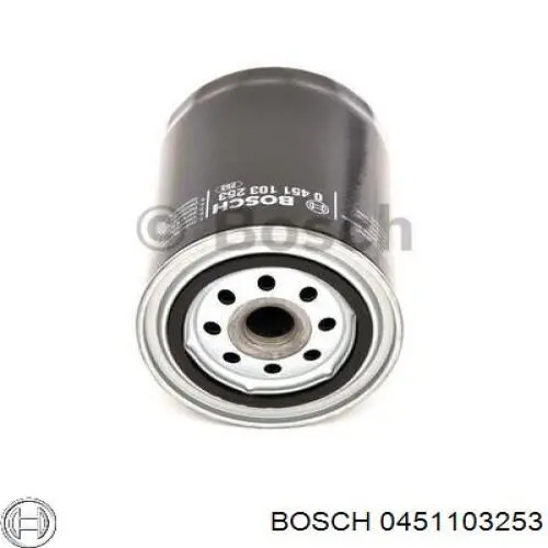 0451103253 Bosch filtro de aceite