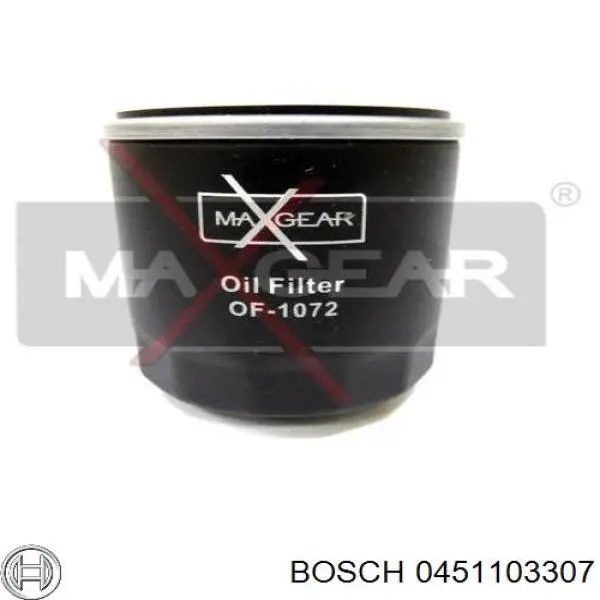 0451103307 Bosch filtro de aceite