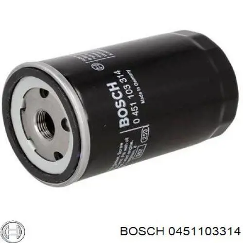 0451103314 Bosch filtro de aceite