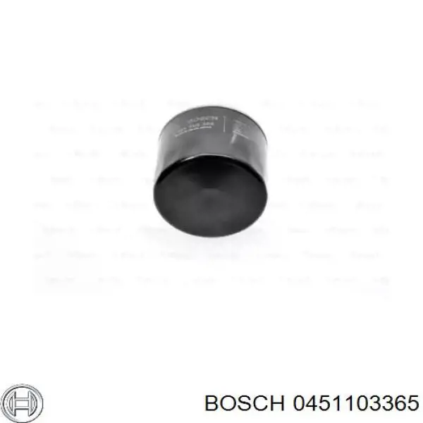 0451103365 Bosch filtro de aceite