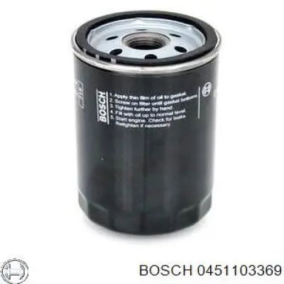 0451103369 Bosch filtro de aceite