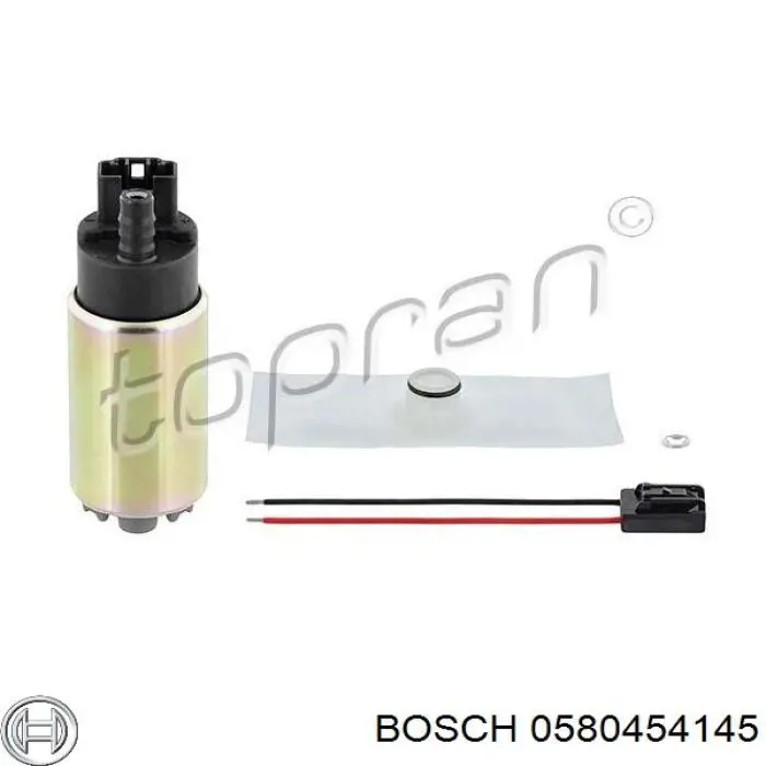 0580454145 Bosch bomba de combustible eléctrica sumergible