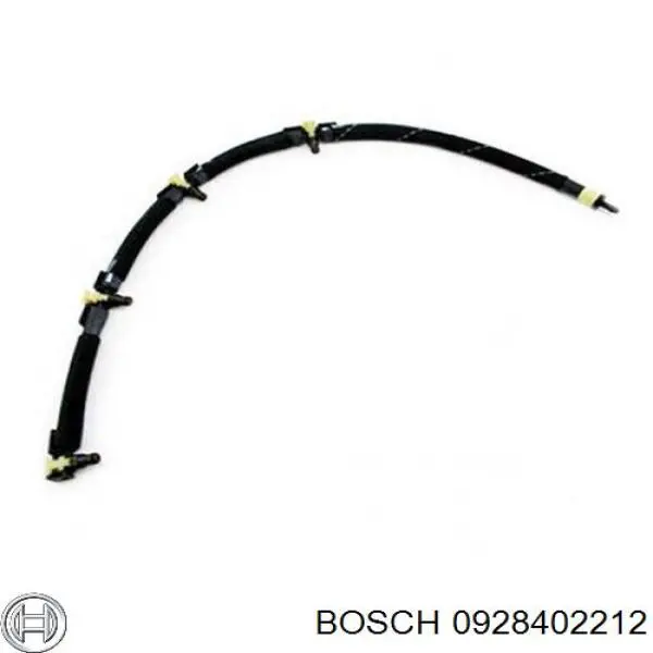 0928402212 Bosch tubo de combustible atras de las boquillas