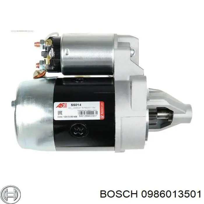 0986013501 Bosch motor de arranque