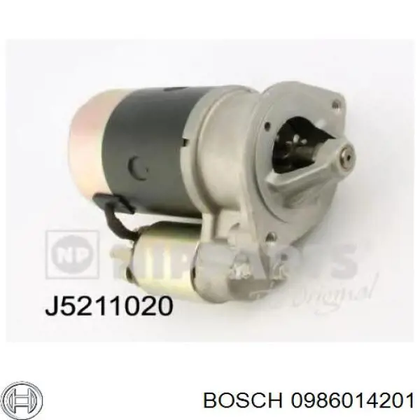 0986014201 Bosch motor de arranque