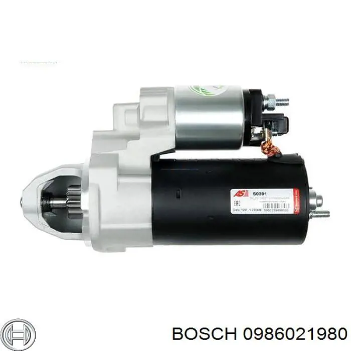 0 986 021 980 Bosch motor de arranque