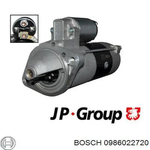 0 986 022 720 Bosch motor de arranque