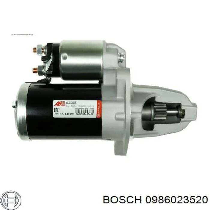 0986023520 Bosch motor de arranque