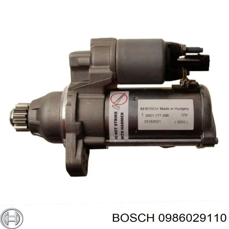 0 986 029 110 Bosch motor de arranque