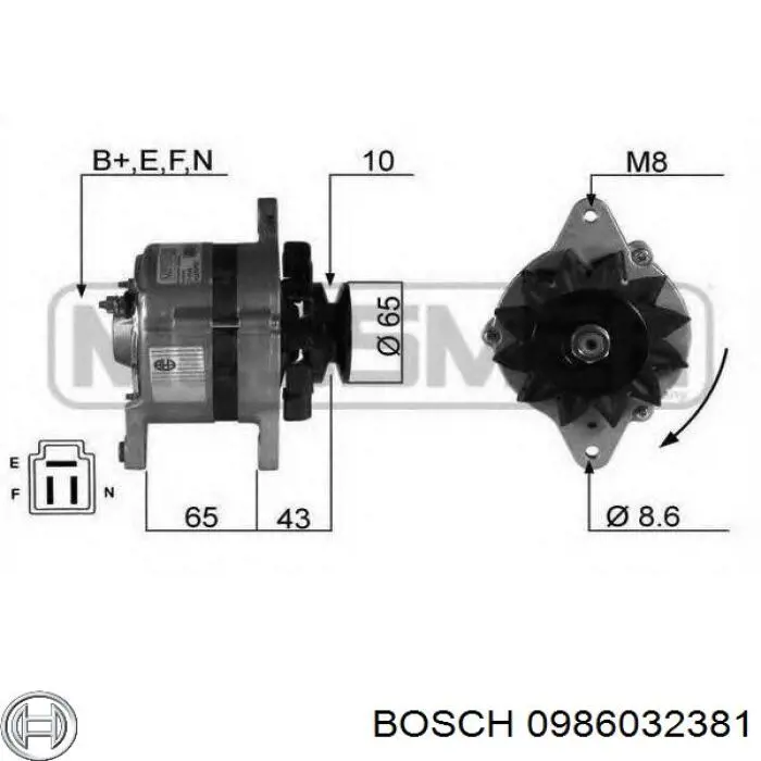 2702044042 Toyota alternador