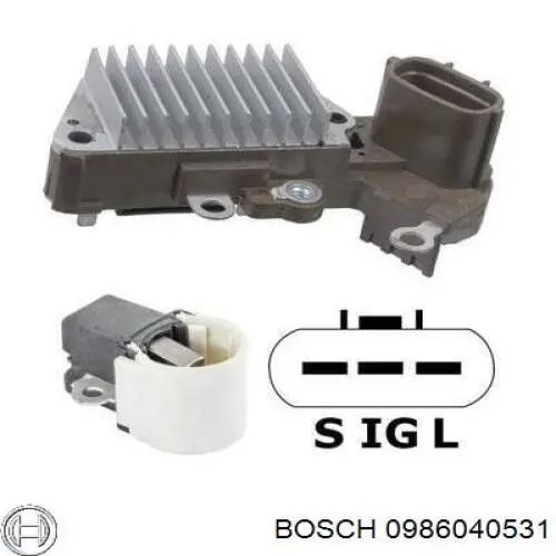 0 986 040 531 Bosch alternador