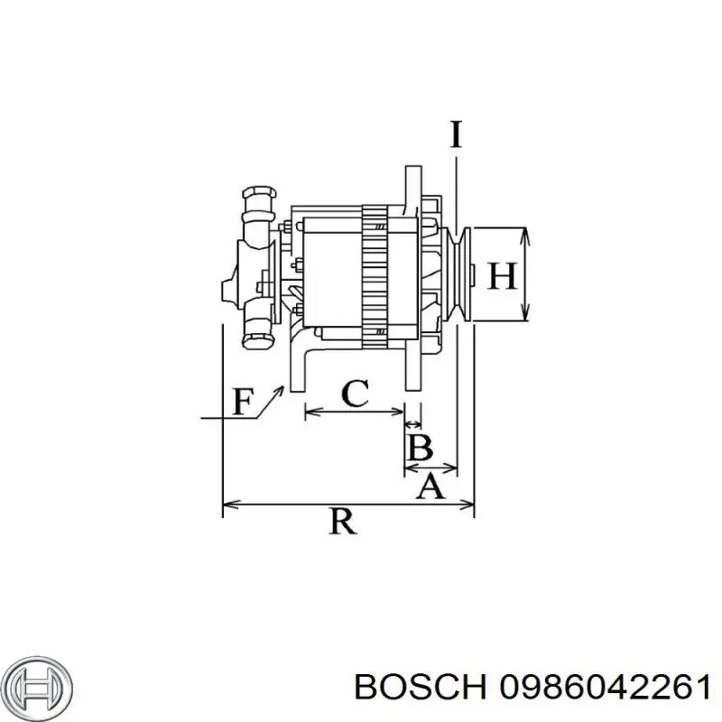 0986042261 Bosch alternador