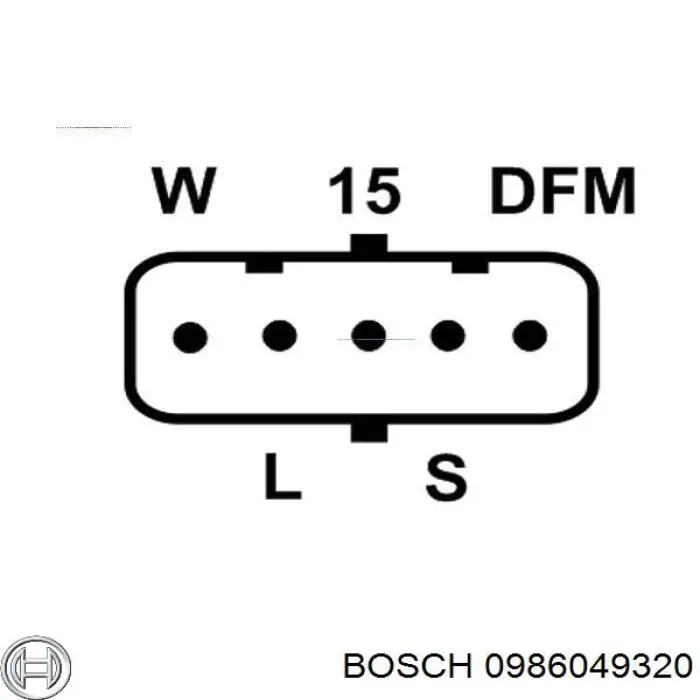 0986049320 Bosch alternador