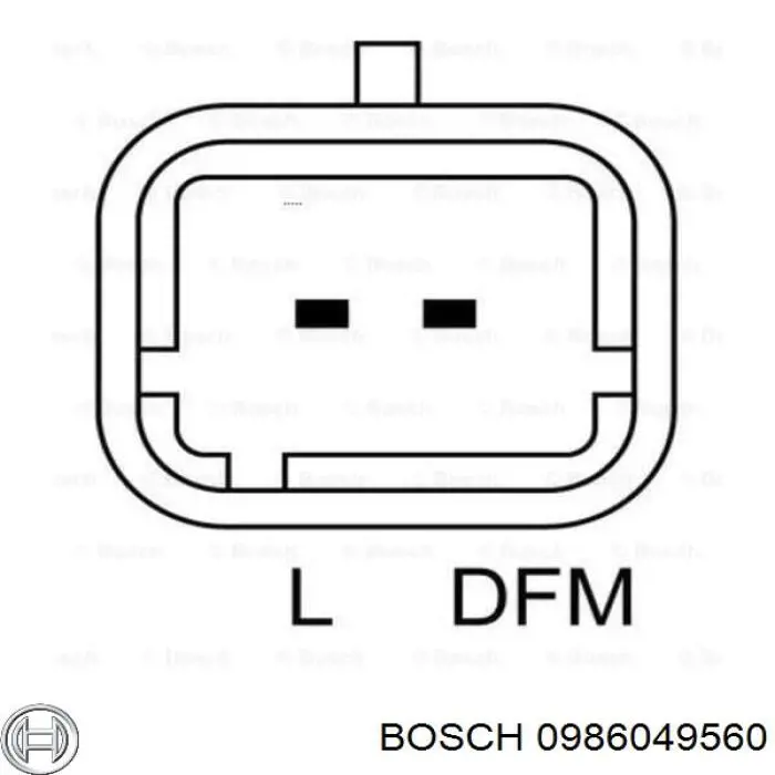 0986049560 Bosch alternador