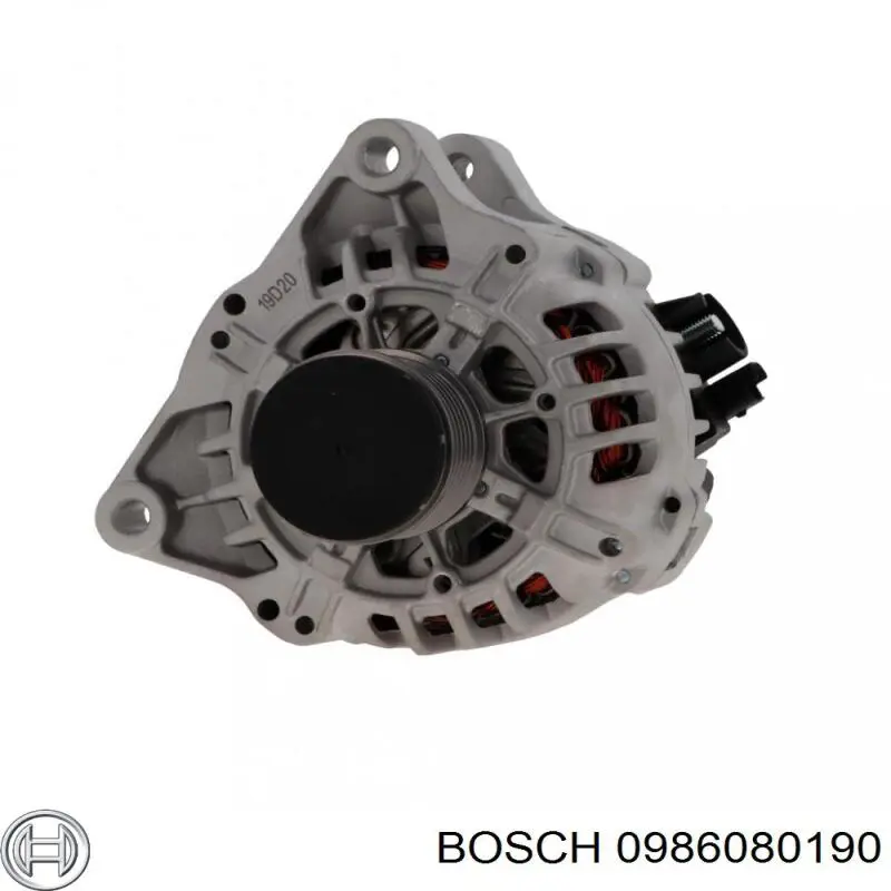 0 986 080 190 Bosch alternador