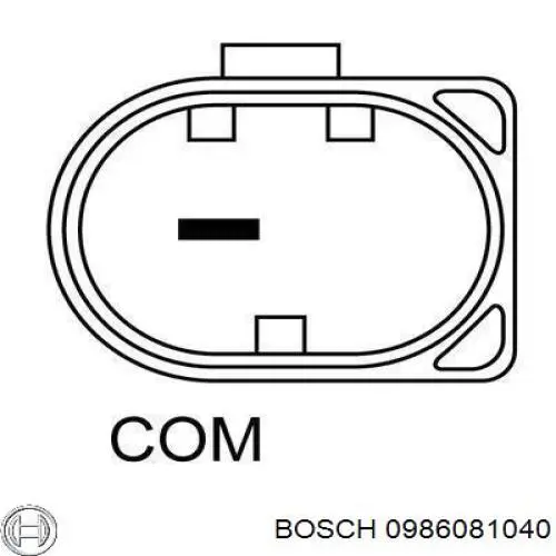 0 986 081 040 Bosch alternador