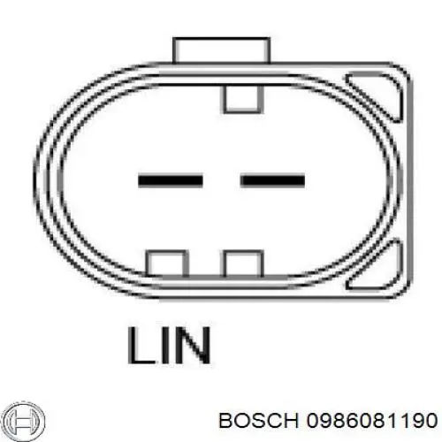 0 986 081 190 Bosch alternador