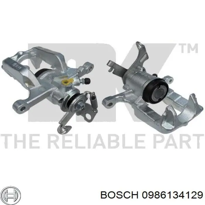 0986134129 Bosch pinza de freno trasera izquierda