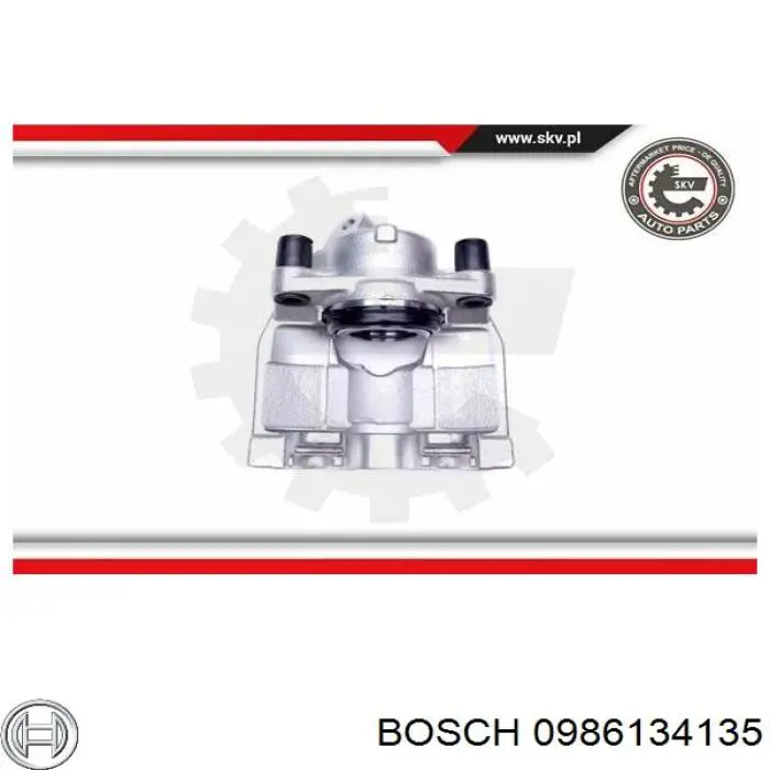 0 986 134 135 Bosch pinza de freno delantera izquierda