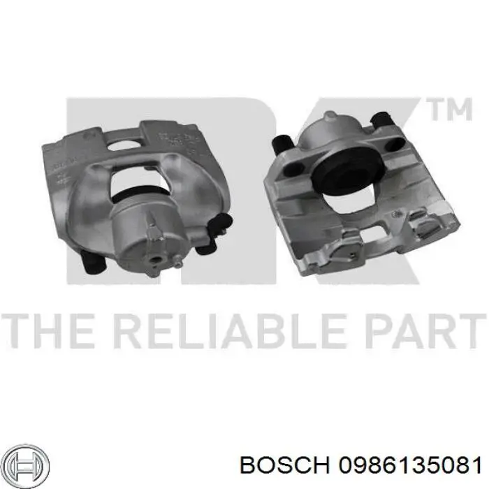 0 986 135 081 Bosch pinza de freno delantera derecha