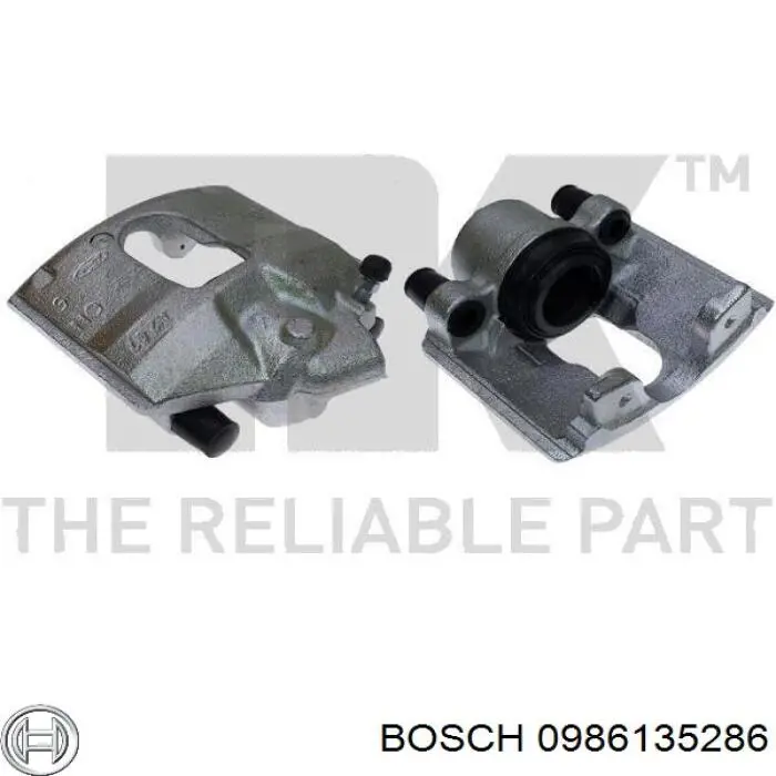 0986135286 Bosch pinza de freno delantera derecha