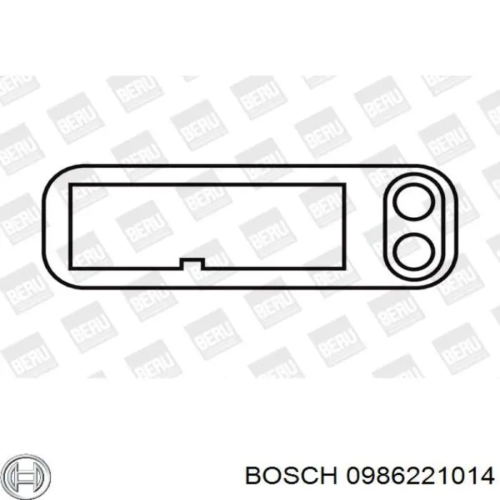 0986221014 Bosch bobina de encendido