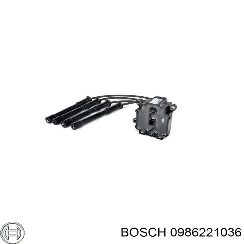 0 986 221 036 Bosch bobina de encendido