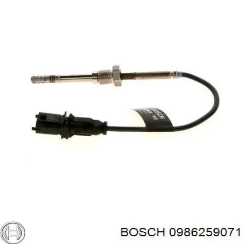 0986259071 Bosch sensor de temperatura, gas de escape, antes de catalizador