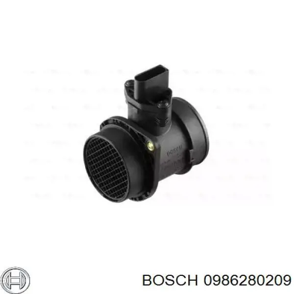 0986280209 Bosch sensor de flujo de aire/medidor de flujo (flujo de aire masibo)