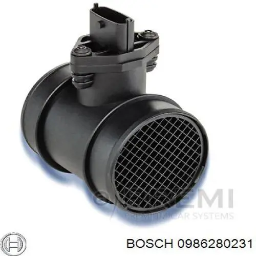 0986280231 Bosch sensor de flujo de aire/medidor de flujo (flujo de aire masibo)