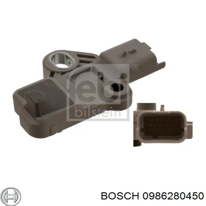 0986280450 Bosch sensor de posición del cigüeñal