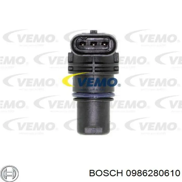 0986280610 Bosch sensor de posición del árbol de levas