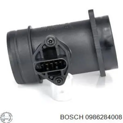 0986284008 Bosch sensor de flujo de aire/medidor de flujo (flujo de aire masibo)