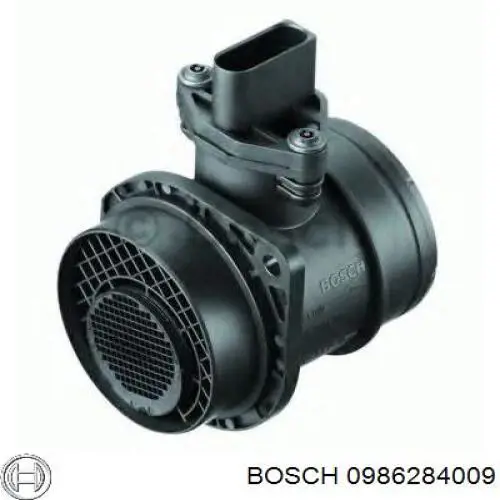 0986284009 Bosch sensor de flujo de aire/medidor de flujo (flujo de aire masibo)