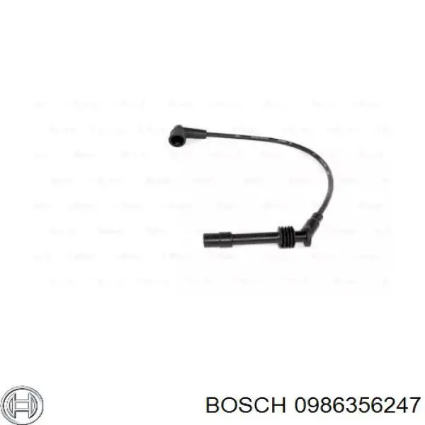 1282130 Opel cable de encendido, cilindro №1, 3