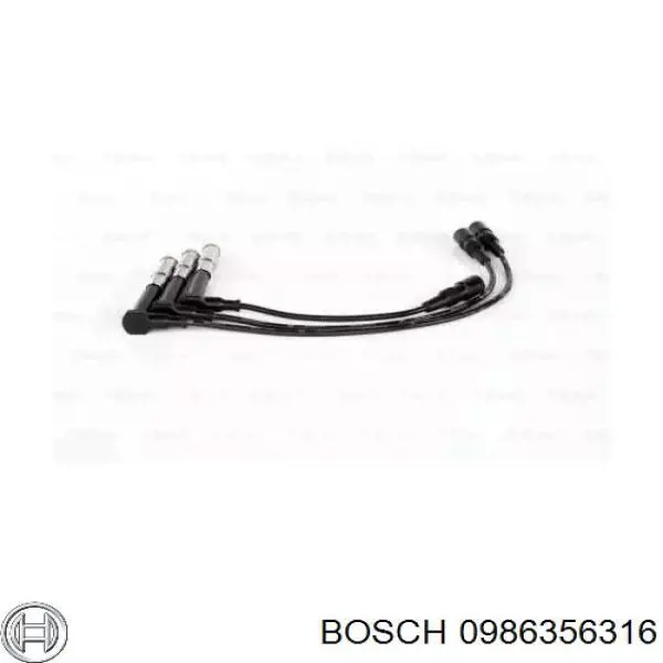 0 986 356 316 Bosch juego de cables de encendido