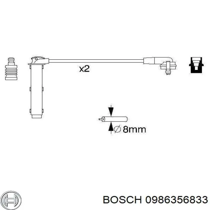  Juego de cables de encendido para Ford Transit V184/5