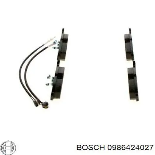 0986424027 Bosch pastillas de freno traseras